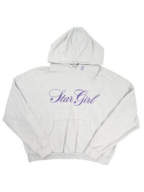 Lonely Ghost Star Girl Hoodie in Grey